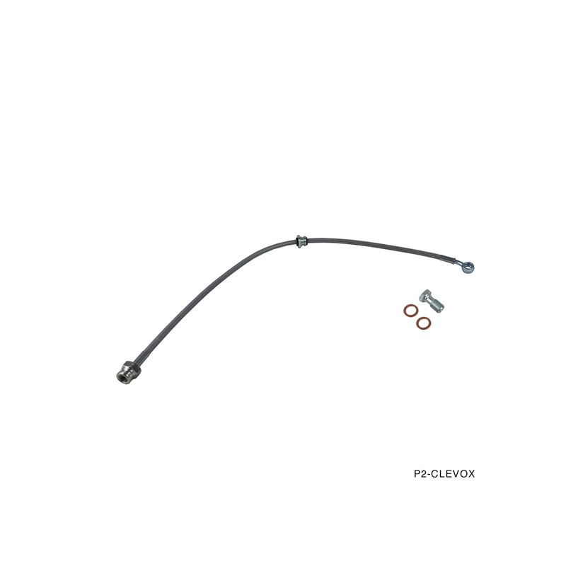 Phase 2 Motortrend (P2M) Stainless Steel Braided Clutch Line - Mitsubishi Lancer (2002-2007)