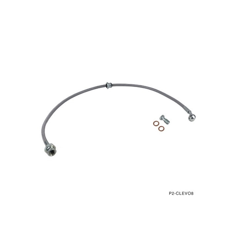 Phase 2 Motortrend (P2M) Stainless Steel Braided Clutch Line - Mitsubishi Lancer Evolution EVO 8 9 (2002-2006)
