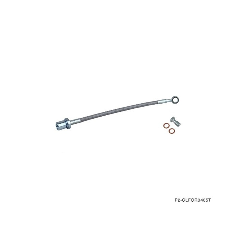 Phase 2 Motortrend (P2M) Stainless Steel Braided Clutch Line - Subaru Forester XT Turbo (2004-2005)