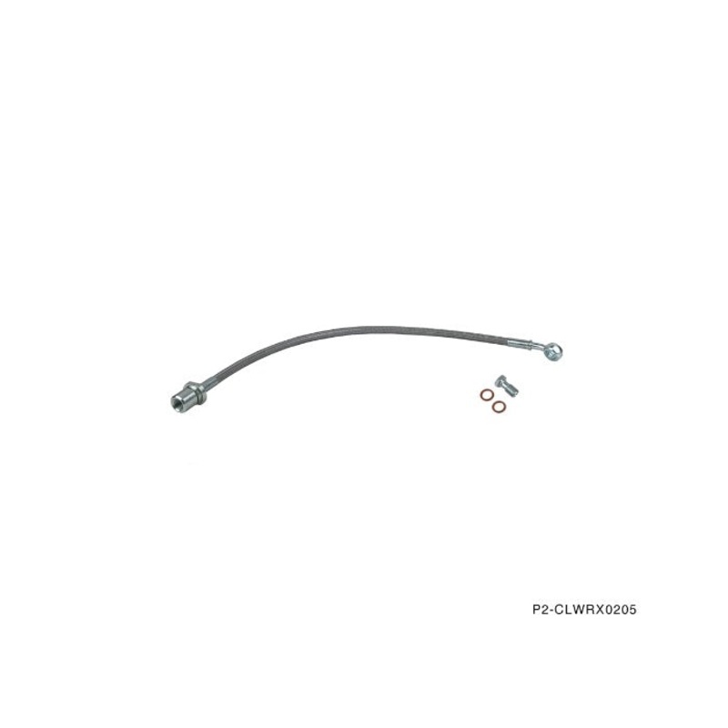 Phase 2 Motortrend (P2M) Stainless Steel Braided Clutch Line - Subaru Impreza WRX ONLY (2002-2005)