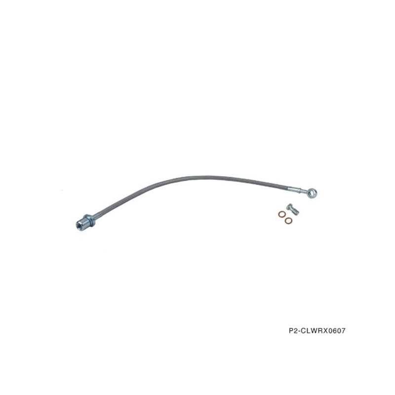 Phase 2 Motortrend (P2M) Stainless Steel Braided Clutch Line - Subaru Impreza WRX ONLY (2006-2007)