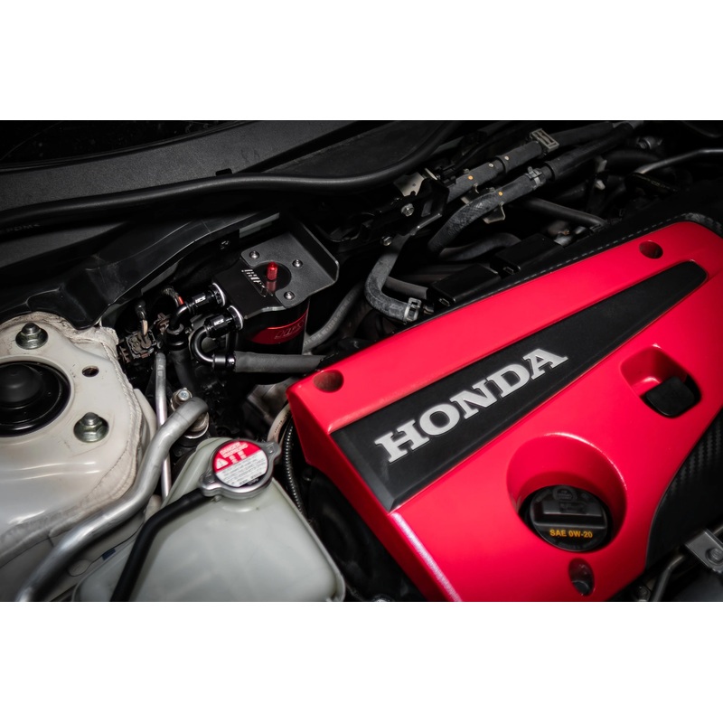 HPS Performance Aluminum Oil Catch Can Kit - Honda Civic Type R FK8 (2017-2021)