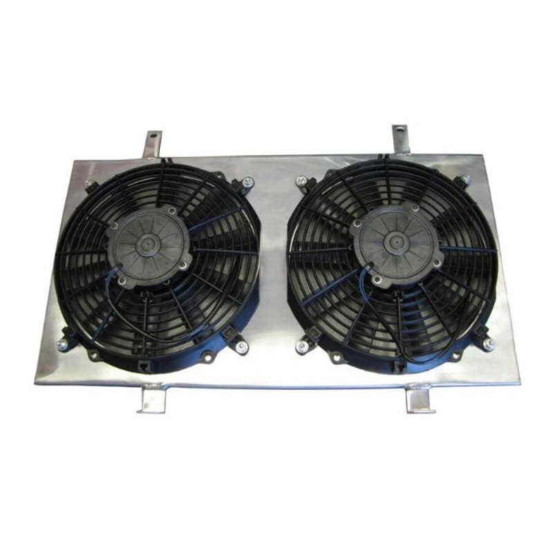 ISR Performance Radiator Fan Shroud Kit & Dual 12" Fans - Nissan 240sx S14 KA24DE