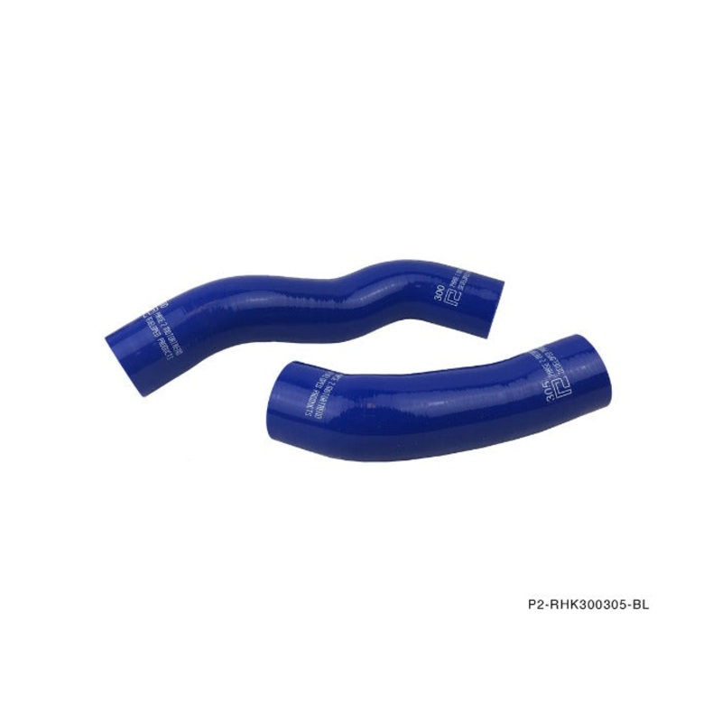 Phase 2 Motortrend (P2M) 3 Ply Silicone Reinforced Radiator Blue Hoses - Mazda RX-7 12A (1979-1982)
