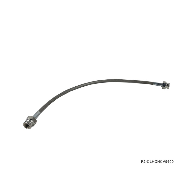 Phase 2 Motortrend (P2M) Stainless Steel Braided Clutch Line - Honda Civic (1996-2000)