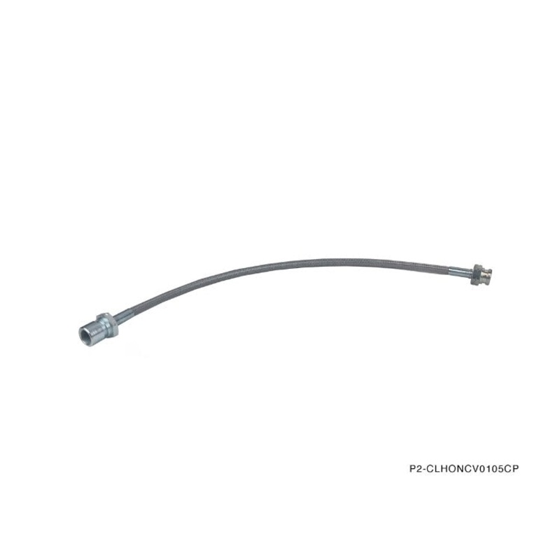 Phase 2 Motortrend (P2M) Stainless Steel Braided Clutch Line - Honda Civic (2001-2005)