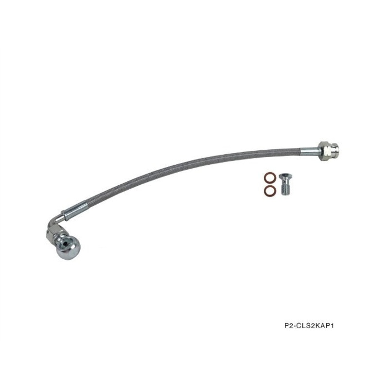Phase 2 Motortrend (P2M) Stainless Steel Braided Clutch Line - Honda S2000 S2K AP1 (1999-2003)