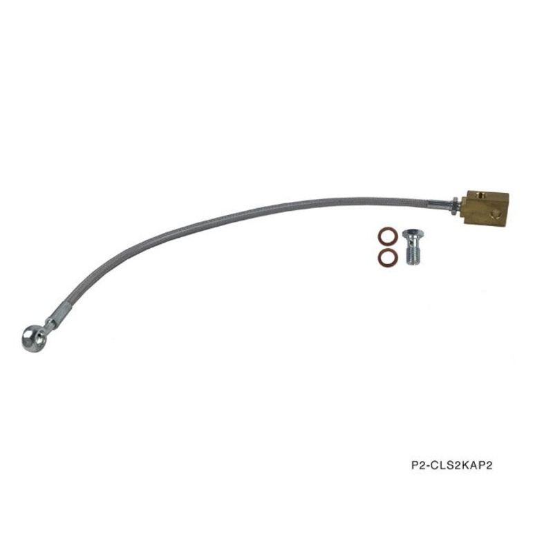 Phase 2 Motortrend (P2M) Stainless Steel Braided Clutch Line - Honda S2000 S2K AP2 (2004-2009)