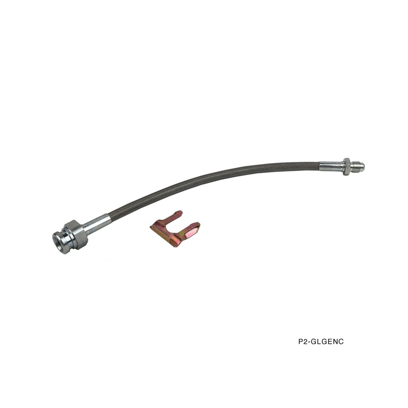 Phase 2 Motortrend (P2M) Stainless Steel Braided Clutch Line - Hyundai Genesis Coupe (2008-2011)