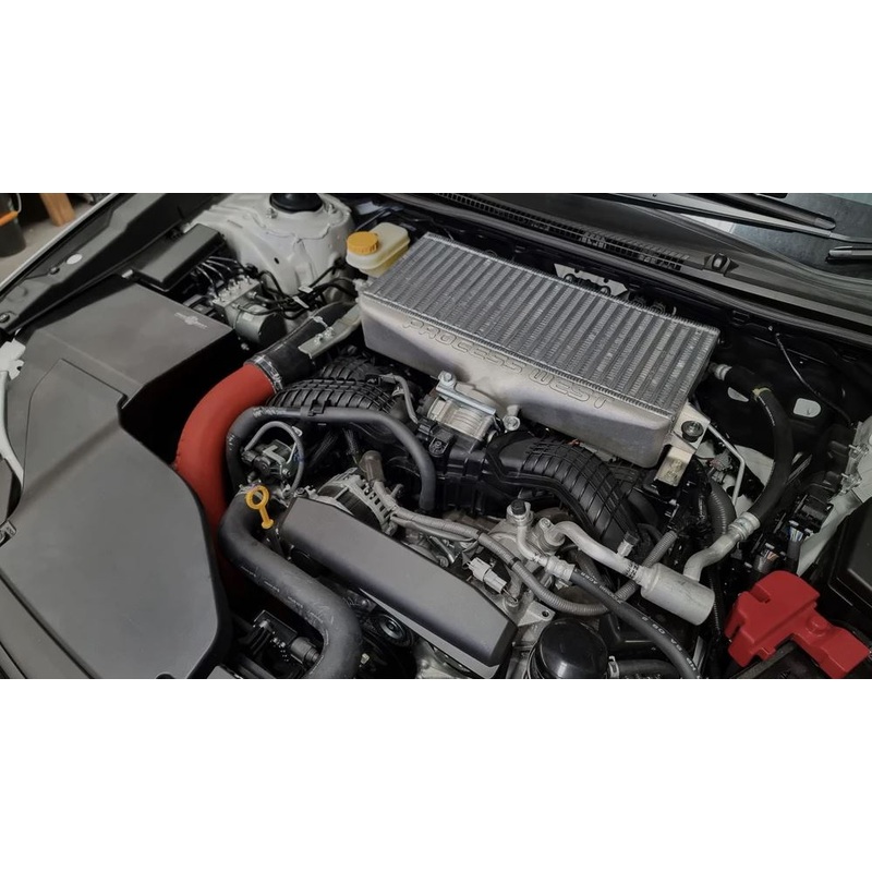 Process West Top Mount Intercooler Kit - Raw - Subaru WRX 2022-2023