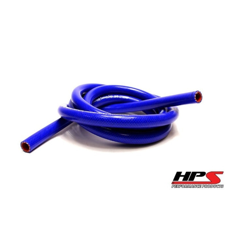 1 Feet HPS 1/4" 6mm High Temp Reinforce Silicone Heater Hose Tube Coolant - Blue