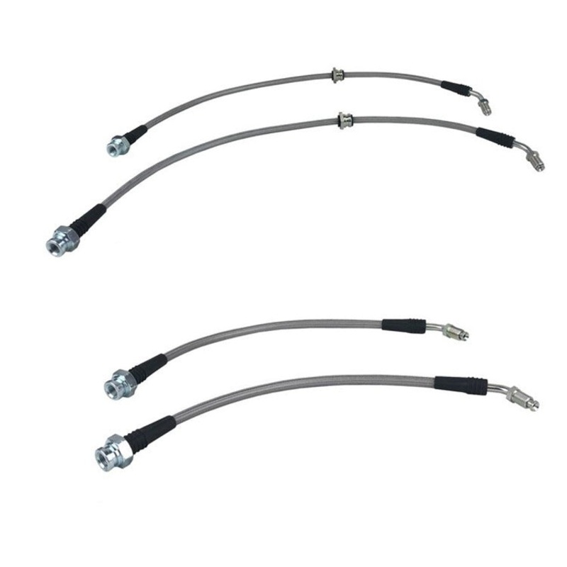 Phase 2 Motortrend (P2M) Stainless Steel Braided F&R Z32 Conversion Brake Lines - Nissan 240sx (1989-1998)