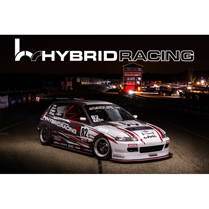 Hybrid Racing x Eric Kutil Racing #82 GLTC Racecar Poster