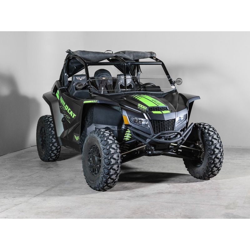 TERRARIDER ARCTIC CAT WILDCAT XX HALF UTV WINDSHIELD - SCRATCH RESISTANT 1/4