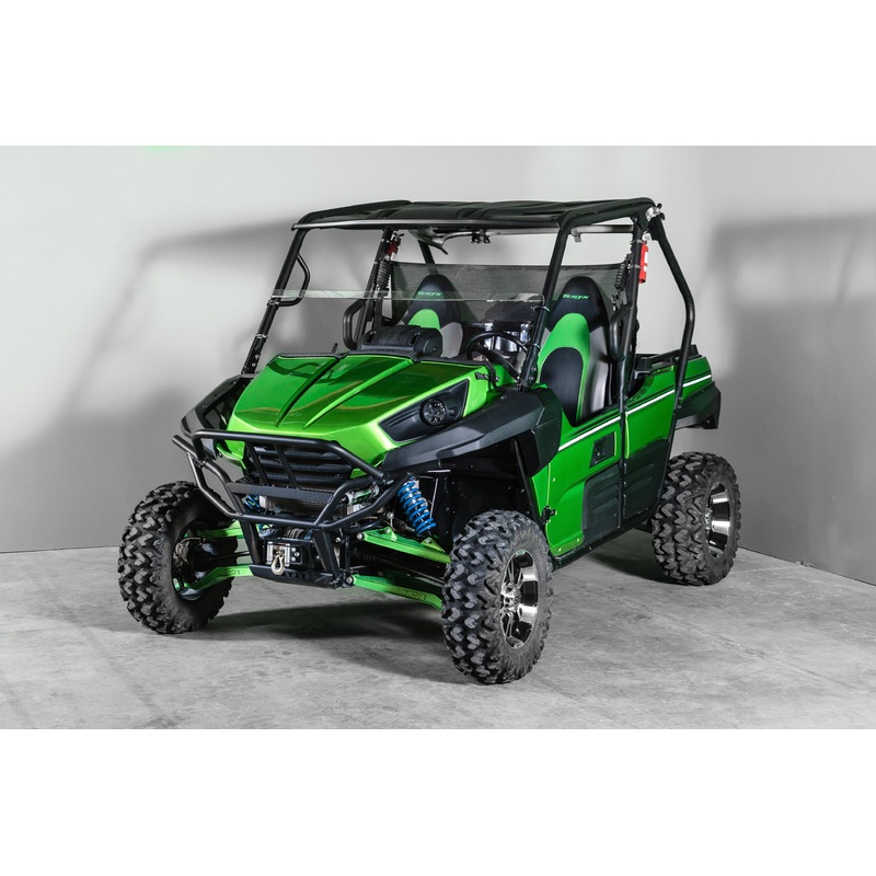 TERRARIDER KAWASAKI TERYX (2014) 2 SEATER HALF UTV WINDSHIELD - SCRATCH RESISTANT 1/4