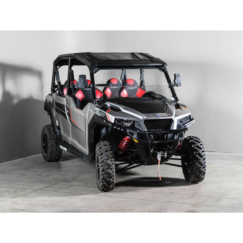 TERRARIDER POLARIS GENERAL HALF UTV WINDSHIELD - PRO FIT FRAME - SCRATCH RESISTANT 1/4"