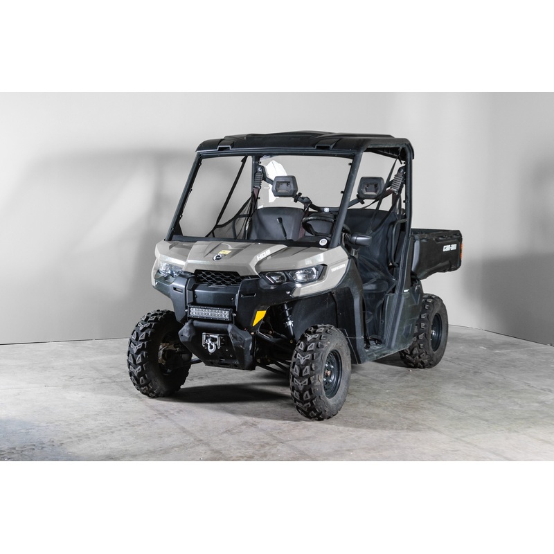 Terrarider Can-Am Defender 1/4" Scratch Resistant Full Windshield - Pro Fit Frame
