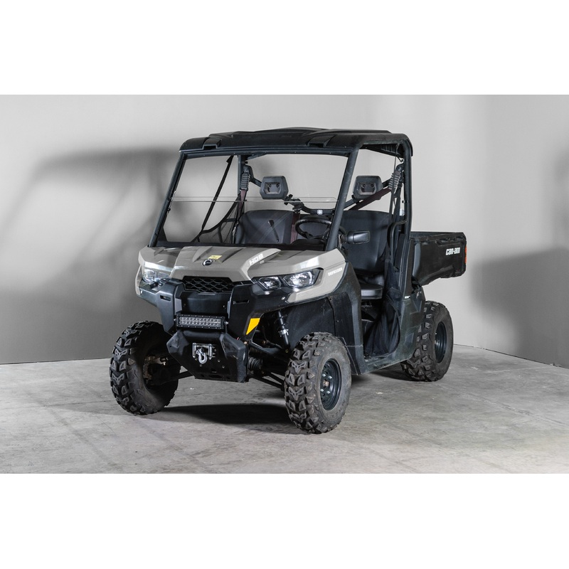 Terrarider Can-Am Defender 1/4" Scratch Resistant Half Windshield - Pro Fit Frame