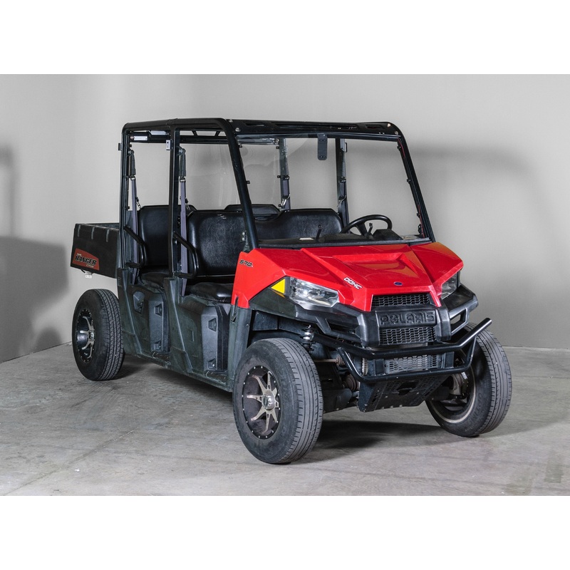 TERRARIDER POLARIS RANGER MID SIZE (2015-2021) FULL UTV WINDSHIELD - PRO FIT FRAME - SCRATCH RESISTANT 1/4"