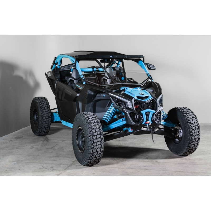 Can-Am Maverick X3 With Intrusion Bars 3/16" Scratch Resistant Half Windshield
