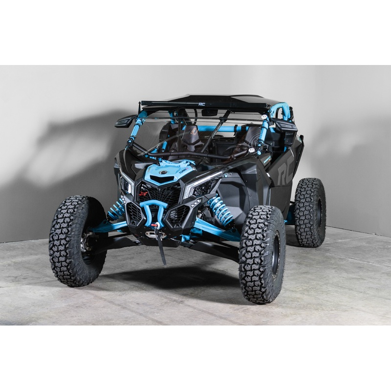 Can-Am Maverick X3 with Intrusion Bars Full 1/4" Scratch Resistant Windshield (Tinted Visor)