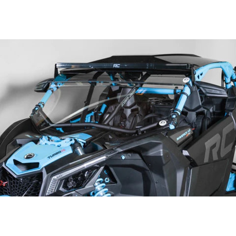 Can-Am Maverick X3 With Intrusion Bars Full 3/16" Windshield (Tinted Visor)