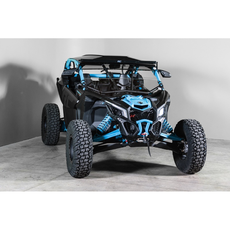 Can-Am Maverick X3 With Intrusion Bars Half 1/4" Scratch Resistant Windshield (Tinted Visor)