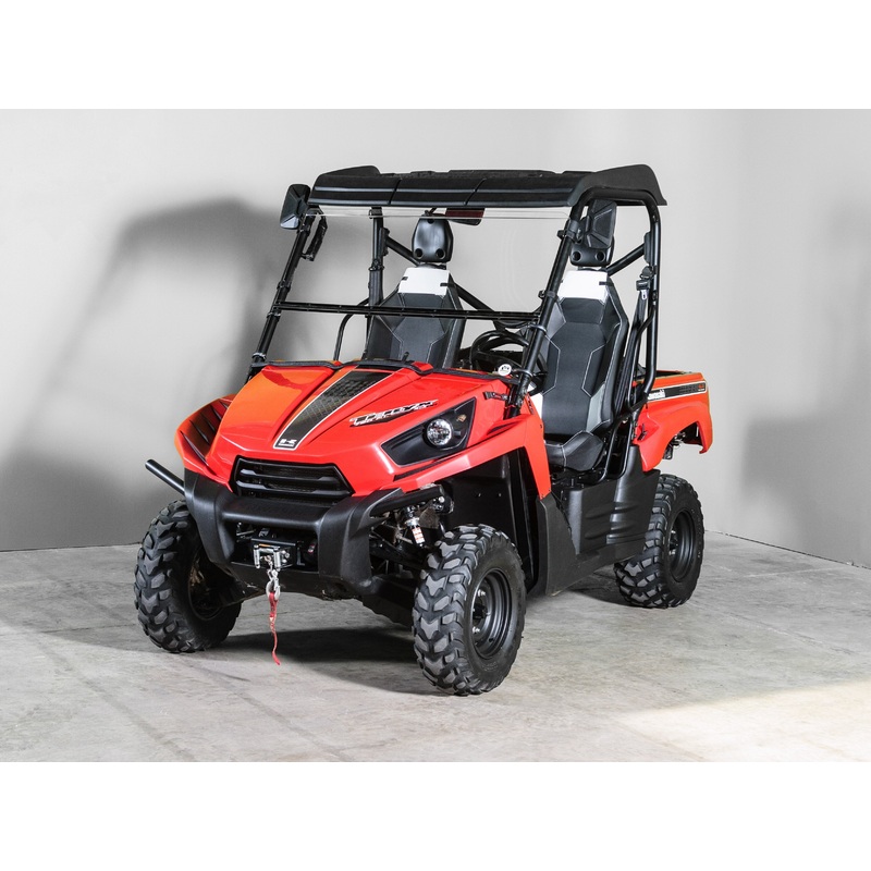 TERRARIDER KAWASAKI TERYX (2010-2013) 2 SEATER TILTING UTV WINDSHIELD - SCRATCH RESISTANT 1/4