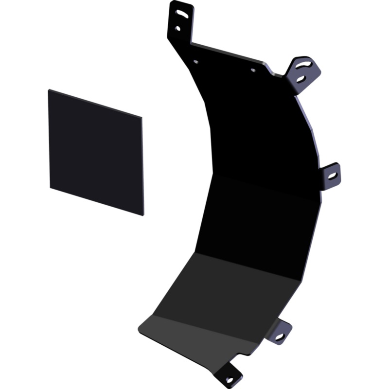 KFI Pro-Poly Tapered Side Shield - Passenger Side