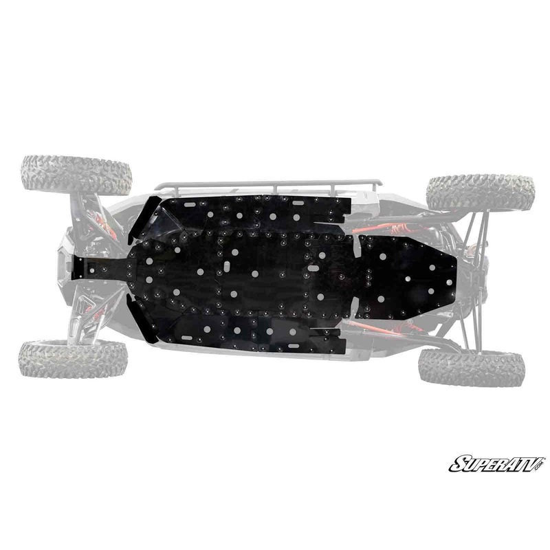 SuperATV Polaris RZR Turbo R 4 Full Skid Plate