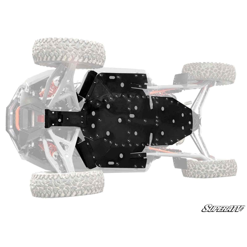 SuperATV Polaris RZR Turbo R Full Skid Plate