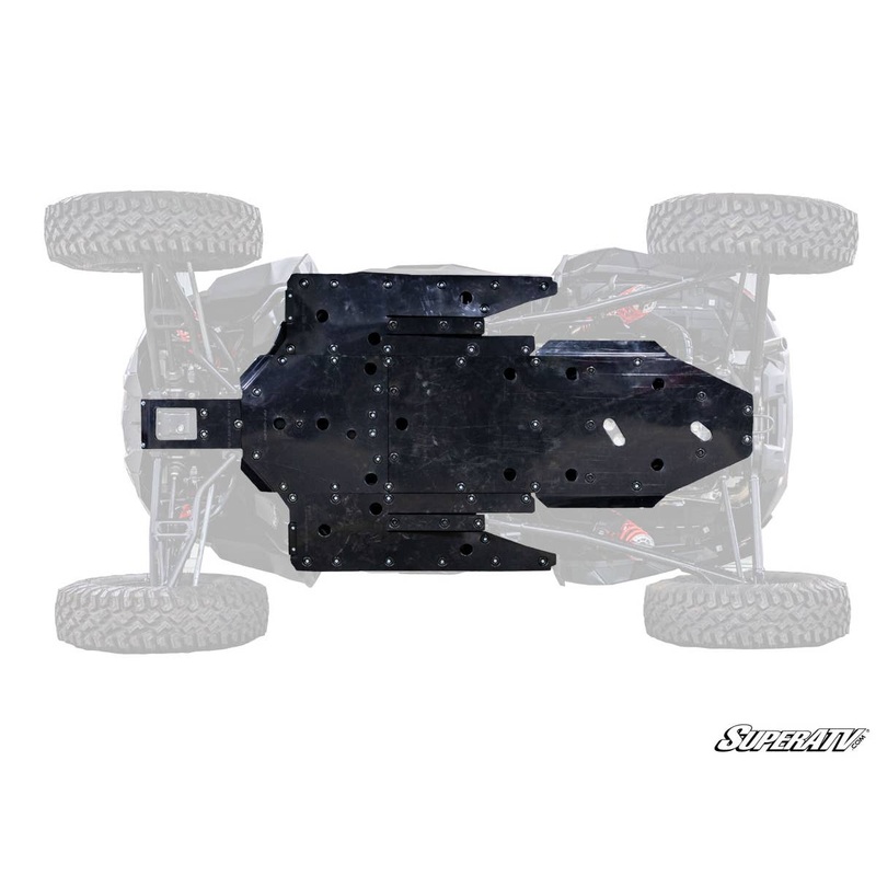 SuperATV Polaris RZR XP Turbo S Full Skid Plate