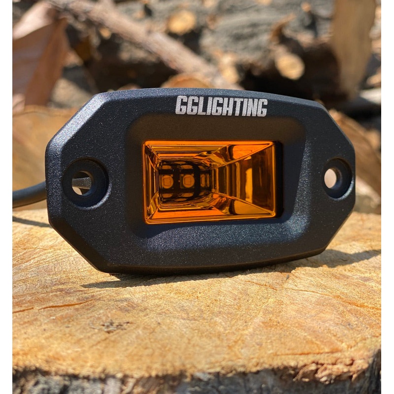 Amber Compact Flush Mount LED Pod