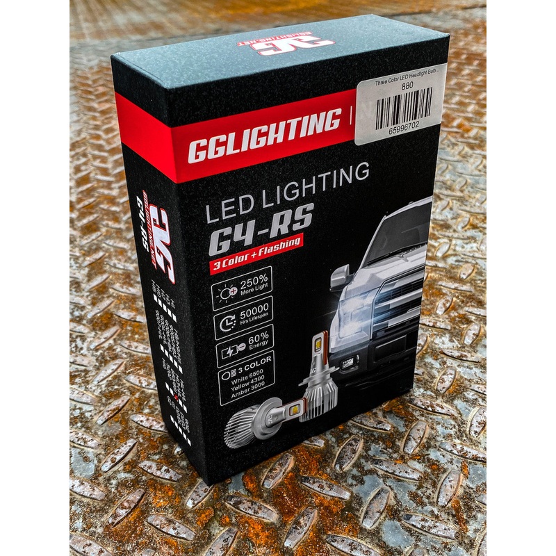 G4-RS 3 Color LED Headlight Bulbs White/Yellow/Amber
