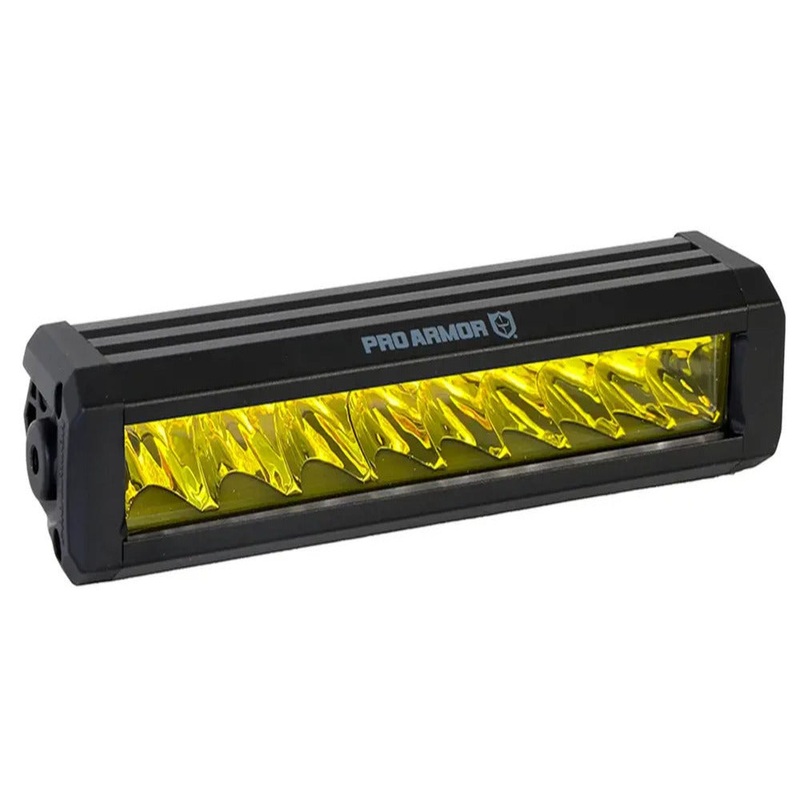 Pro Armor 11" Spot LED Single Row Lightbar - Amber