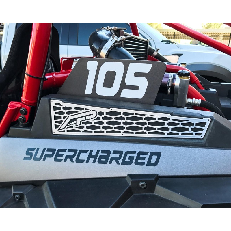 Aluminum Side Vent Covers White Polaris RZR 1000 | RZR XP Turbo
