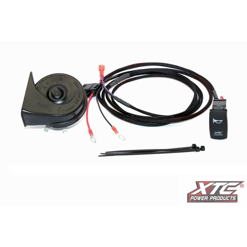 XTC Polaris RZR XP Plug and Play Horn Kit, Laser Engraved Rocker Switch