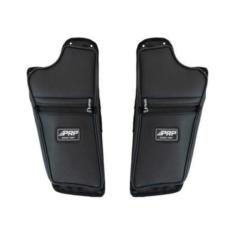 Front Lower Door Bags with Knee Pad for 16+ Polaris General (pair)