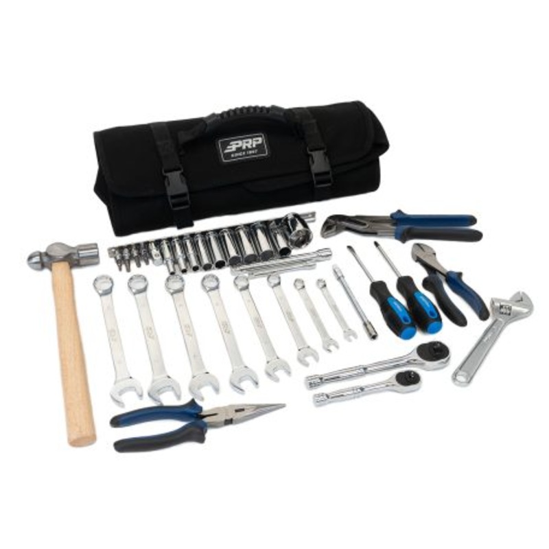 Can-Am Roll-Up Tool Bag with 35 Pc Tool Kit