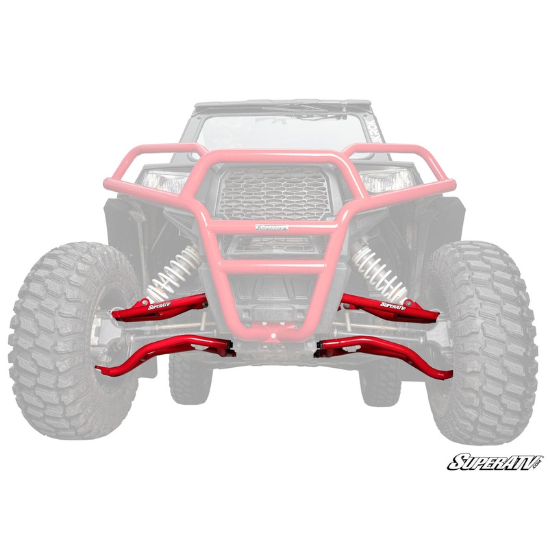 SuperATV Polaris RZR Trail S 1000 High Clearance 1.5" Forward Offset A-Arms