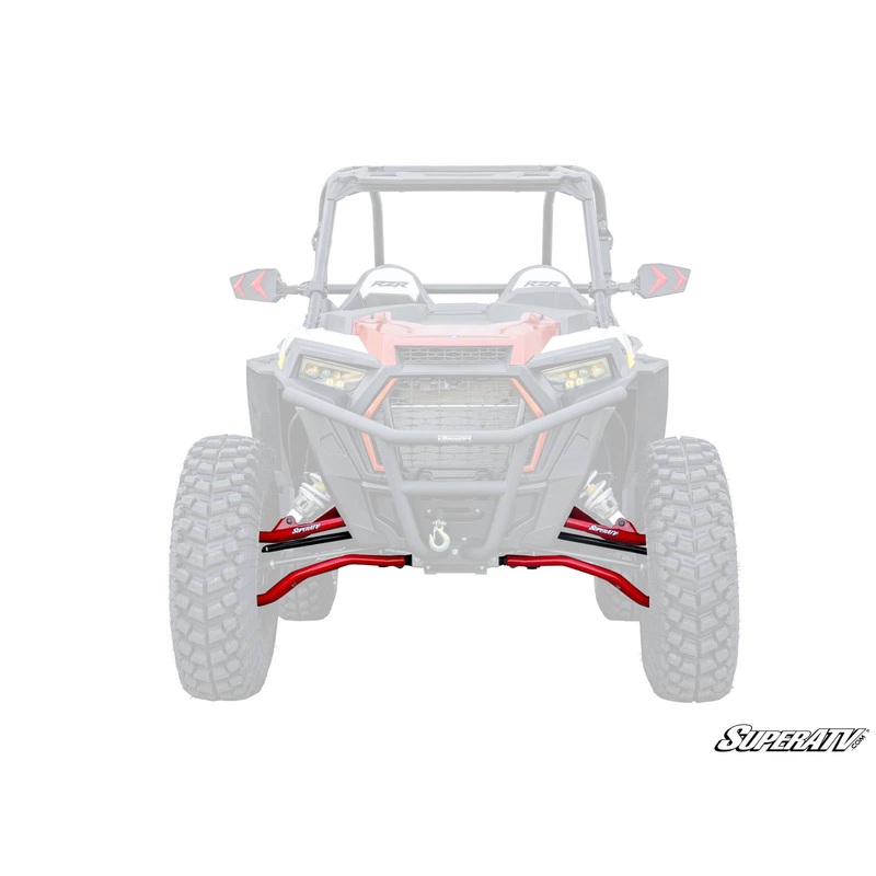 SuperATV Polaris RZR XP Turbo High Clearance 2" Forward Offset A Arms