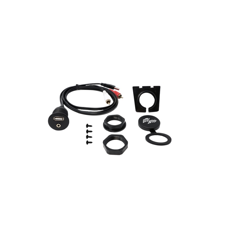 USB & Auxiliary Flush Mount Adapter for Source Units