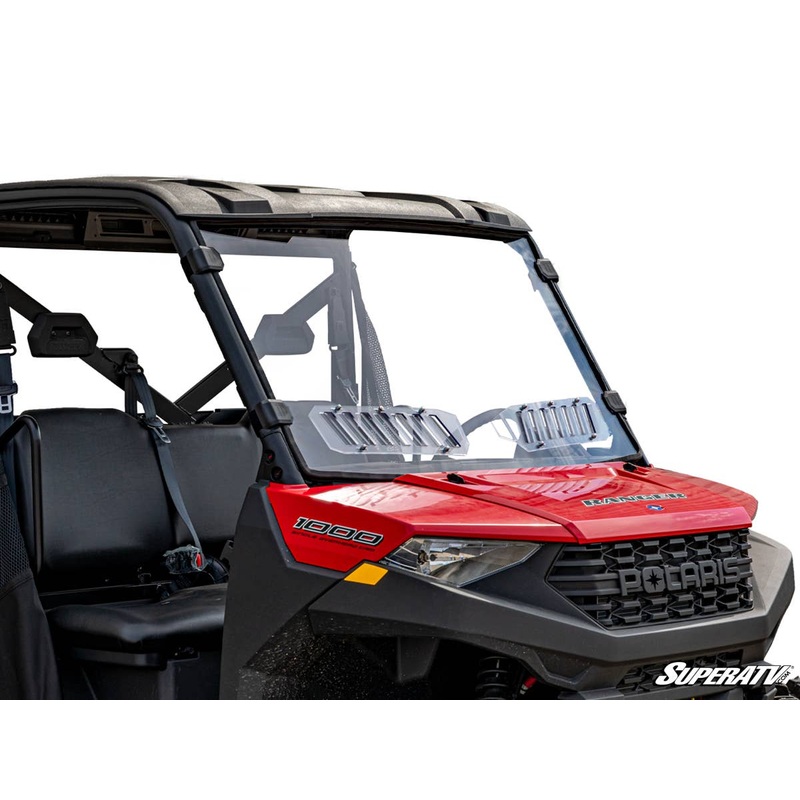 SuperATV Polaris Ranger XP 1000 Scratch-Resistant Vented Full Windshield
