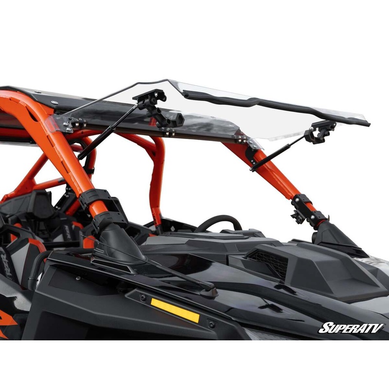 SuperATV Polaris RZR PRO R Scratch-Resistant Flip Windshield