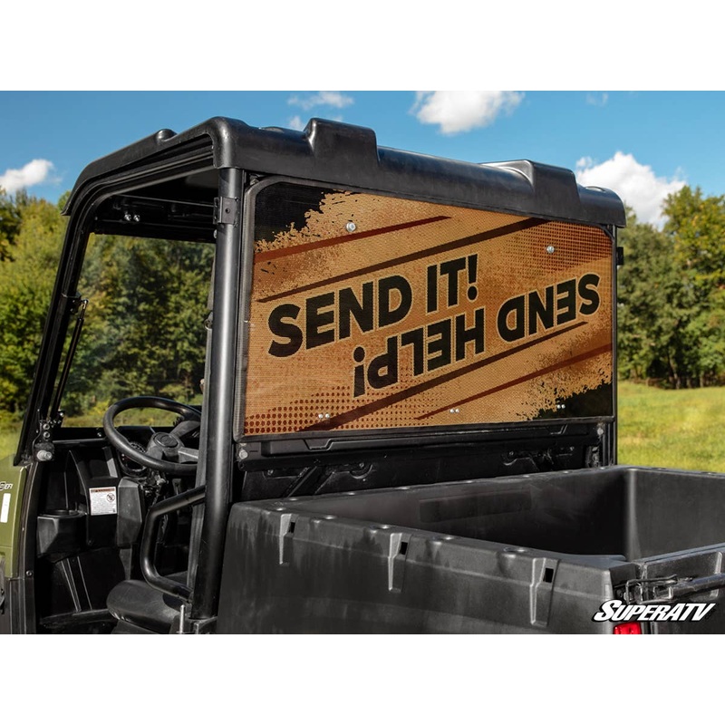 SuperATV '15+ Polaris Ranger Midsize Rear Windshield