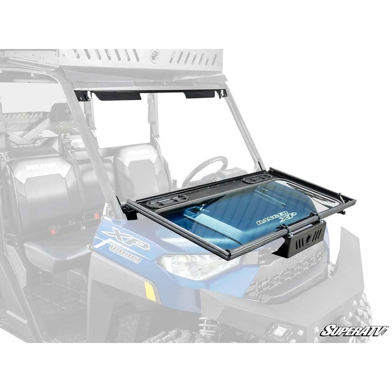 SuperATV Bobcat UV34 Flip Down Glass Windshield