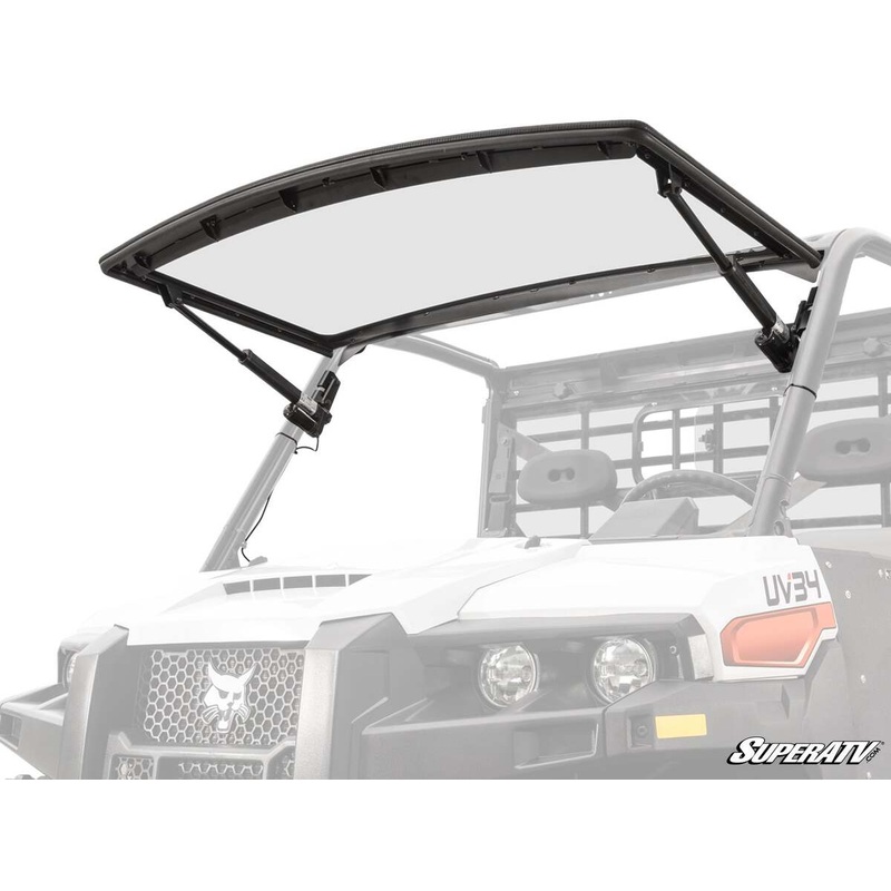 SuperATV Bobcat UV34 Maxdrive Power Flip Windshield