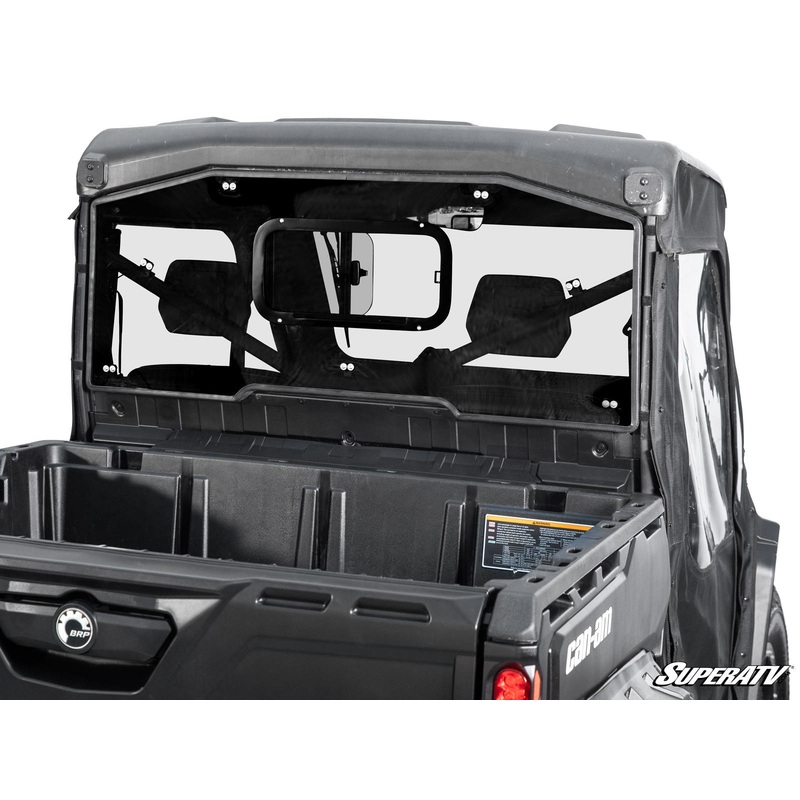 SuperATV Can-Am Defender Sliding Rear Windshield