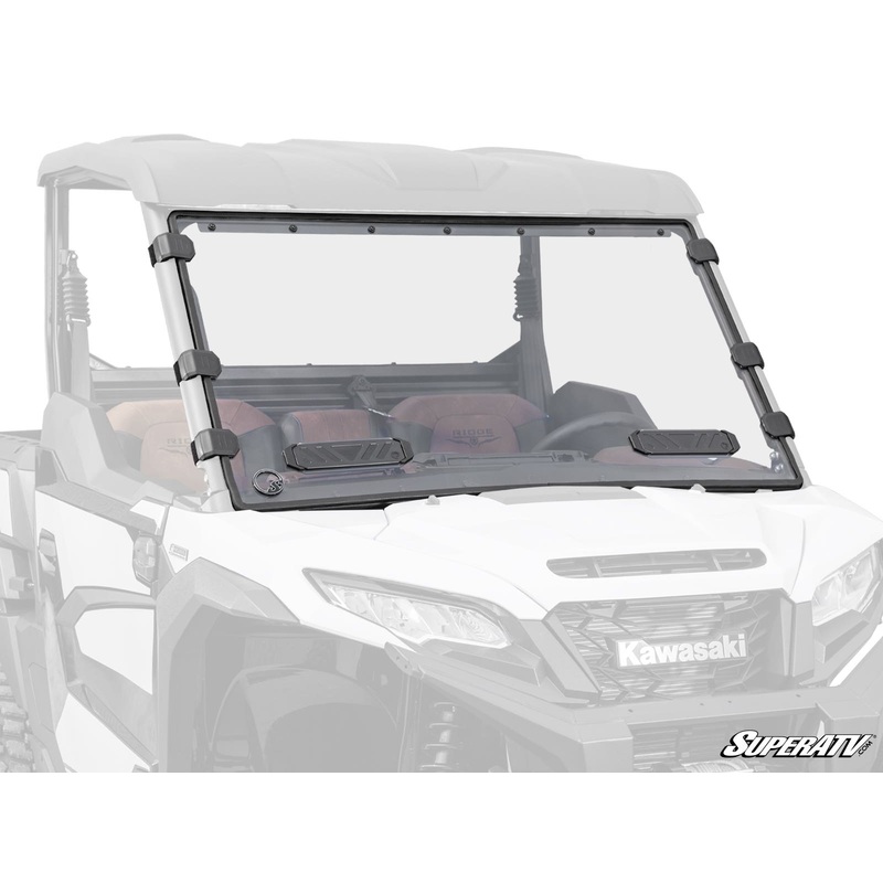 SuperATV Kawasaki Ridge Scratch-Resistant Vented Full Windshield