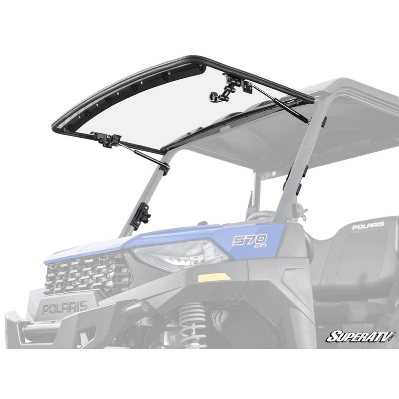 SuperATV Polaris Ranger SP 570 Scratch-Resistant Flip Windshield